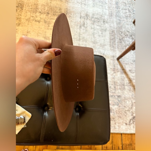 Gigi Pip Linden Boater Hat - Dark Oak with velvet band - Picture 2 of 6